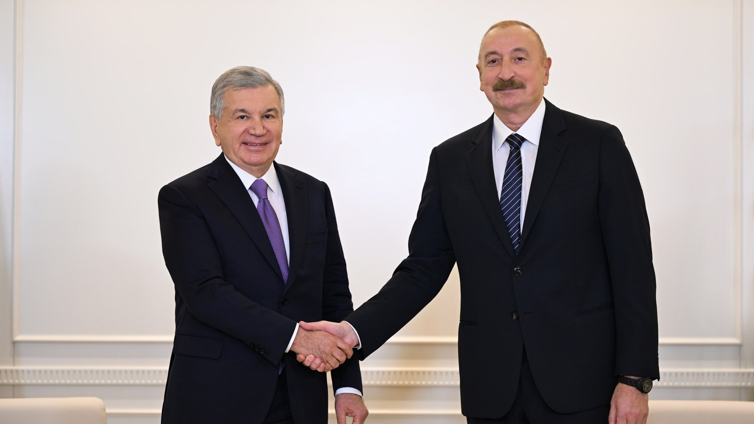 Shavkat Mirziyoyev Met with the President of Azerbaijan