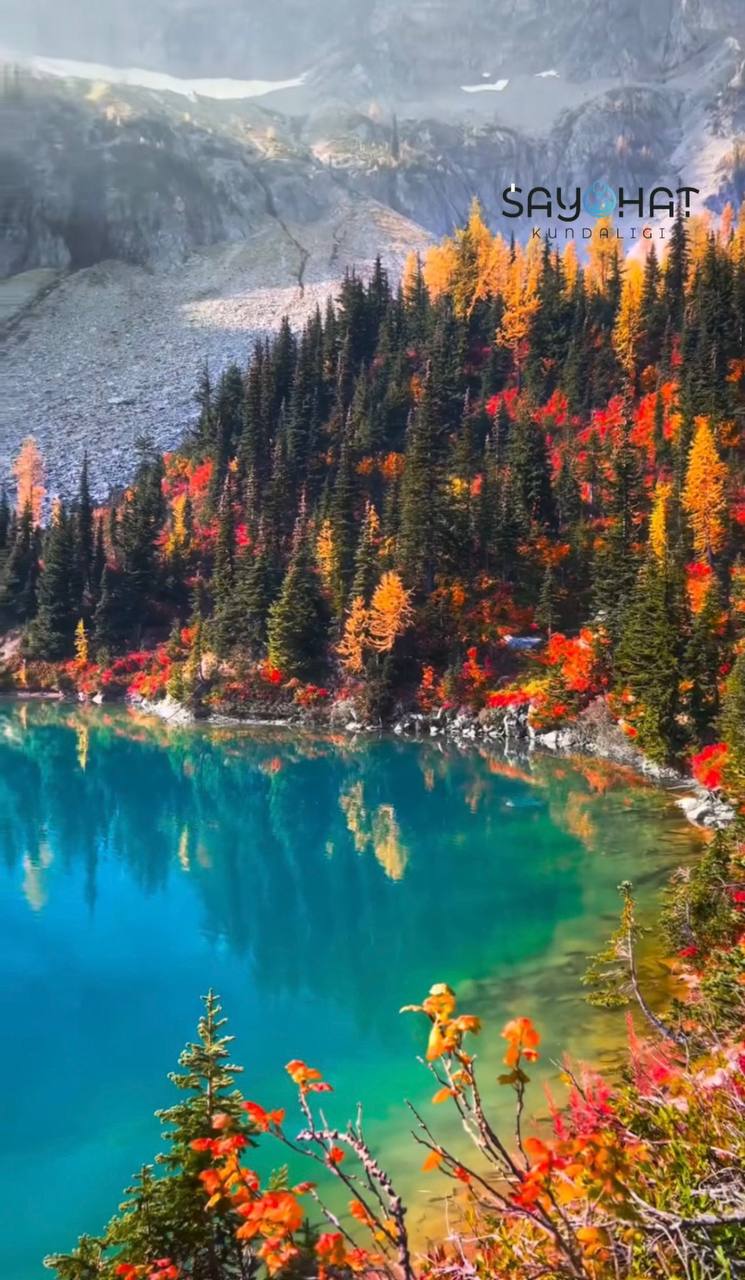 🍂 Tog‘lar bag‘ridagi kuzgi ko‘llar